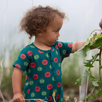 Apple Picking Organic Romper