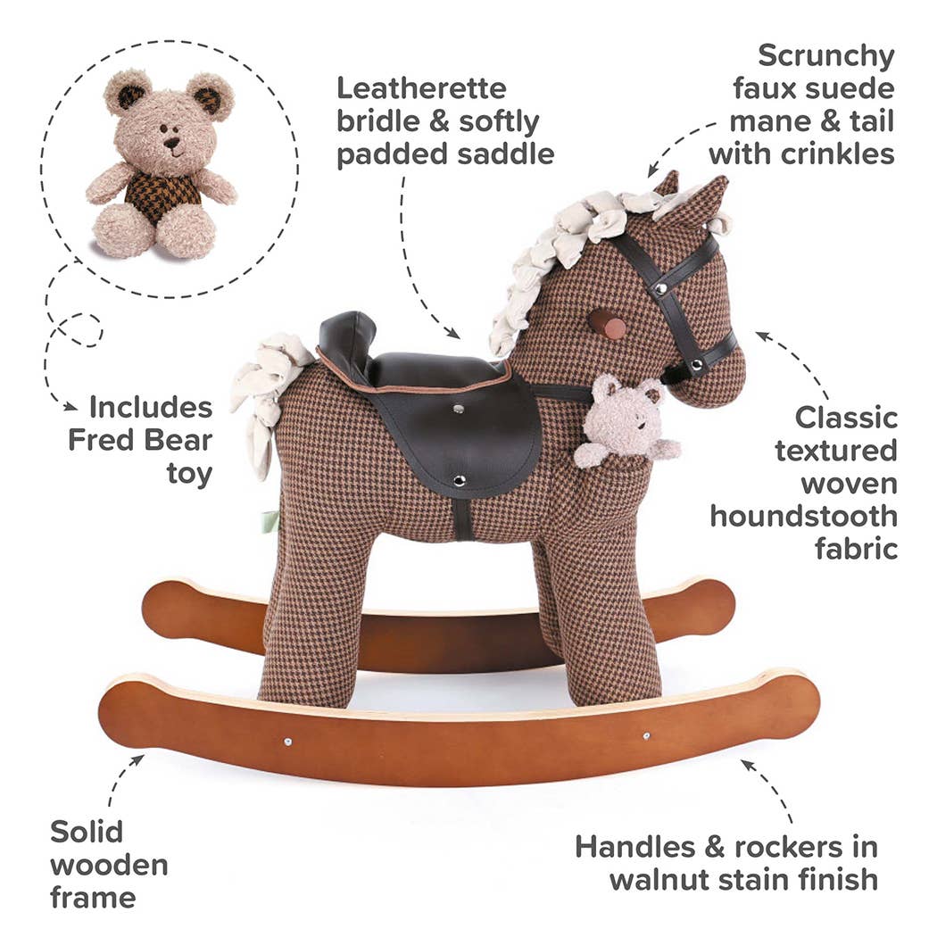 Chester & Fred Rocking Horse (12m+) - children's wooden toys