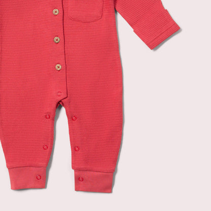 Holly Berry Organic Waffle Playsuit