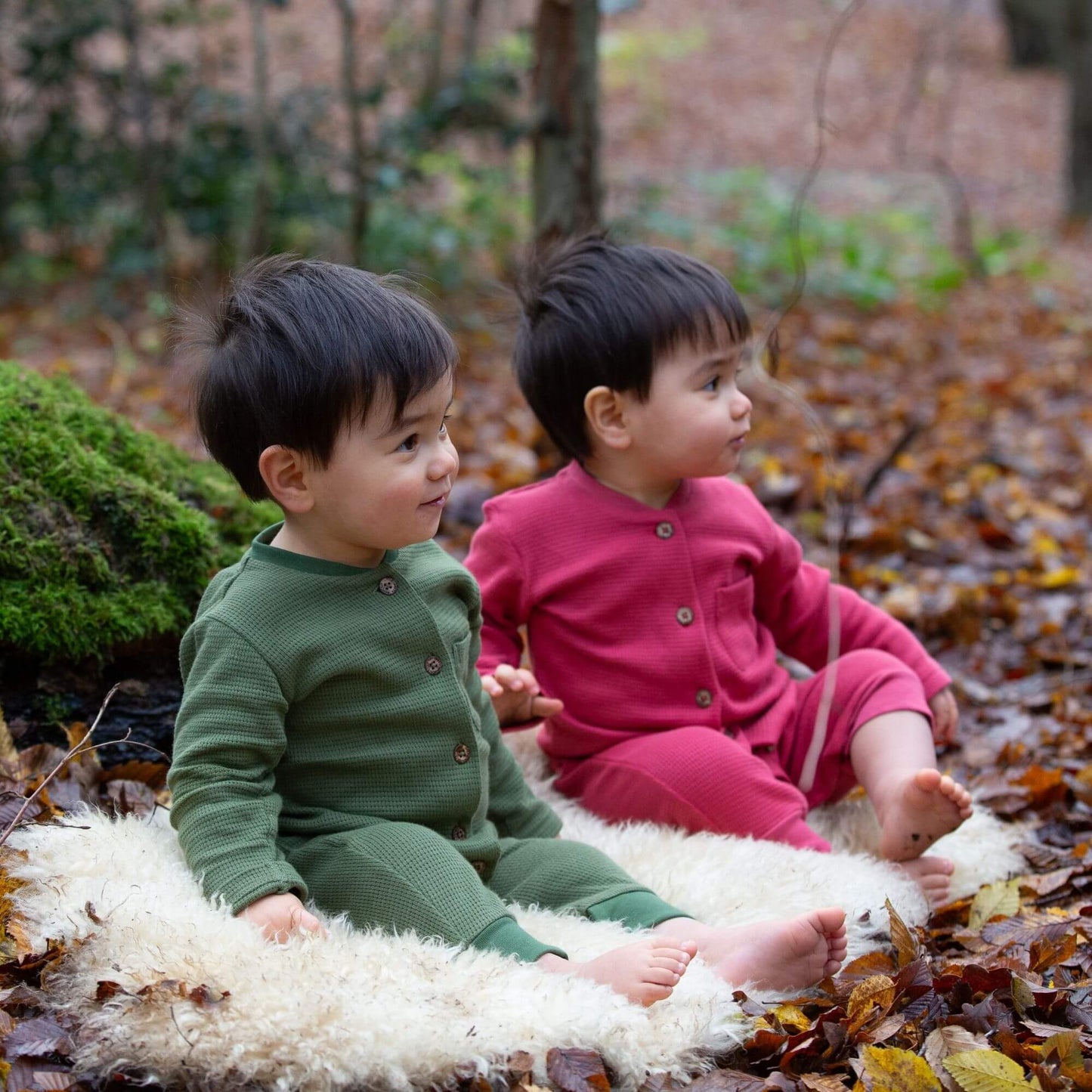 Holly Berry Organic Waffle Playsuit