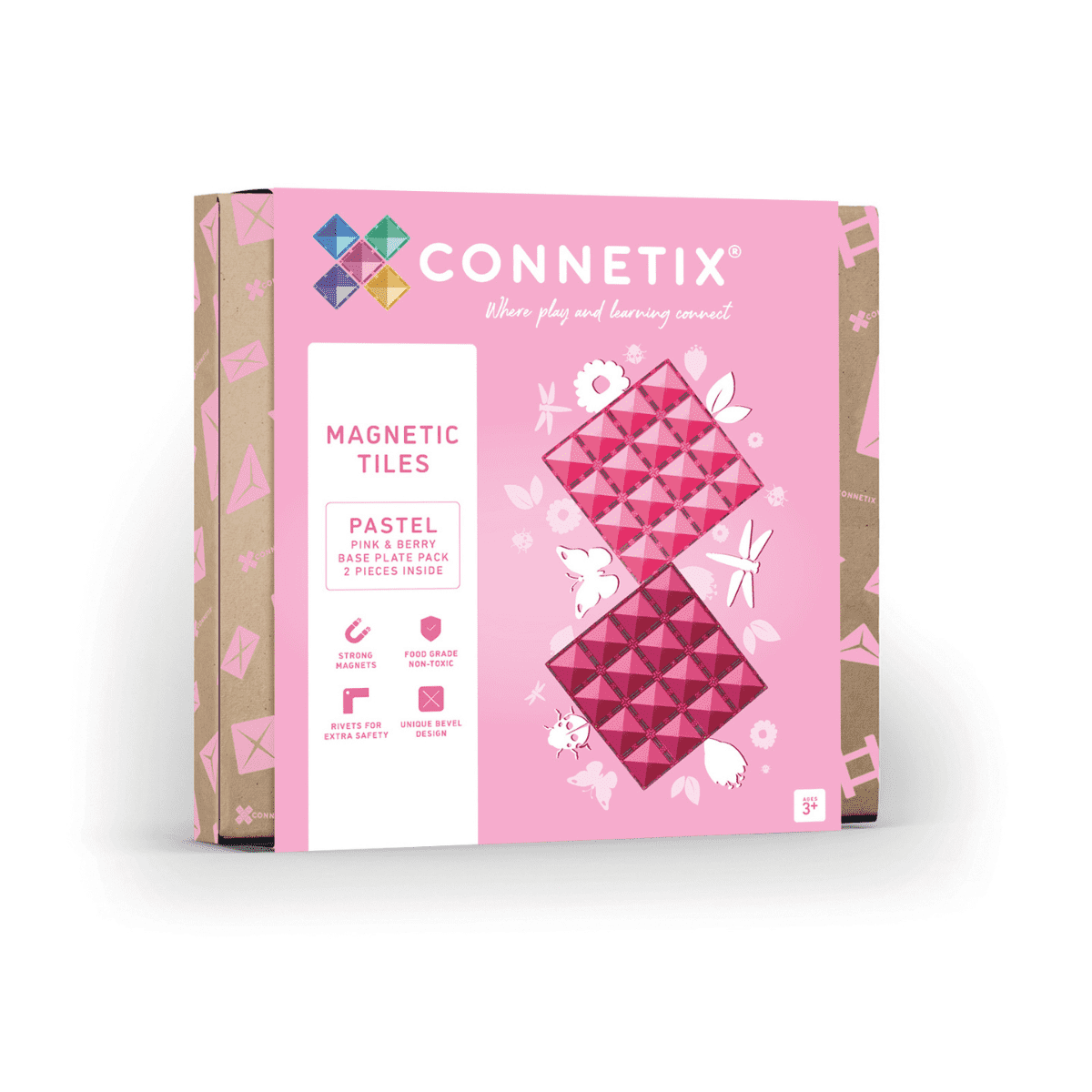 Pastel Pink & Berry Base Plate 2 pc
